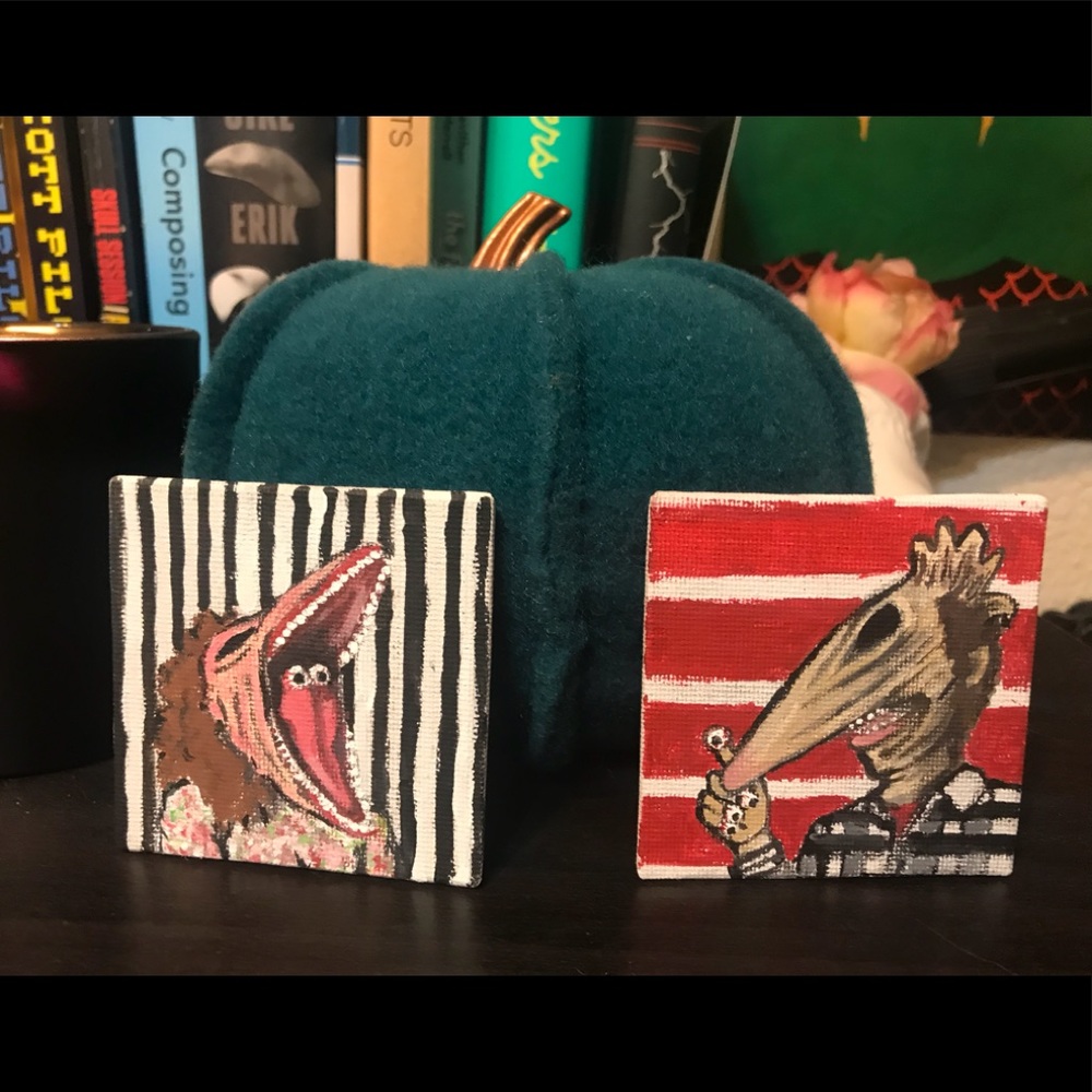 Beetlejuice Adam and Barbara hand painted